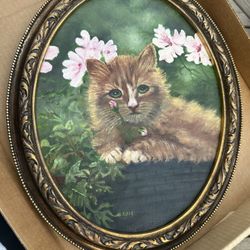 Cat Painting/ Frame