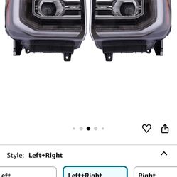 2016 GMC Front Headlights 