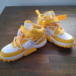 Nike Air Force 1 Mid SP Leather – Yellow (Size 9)