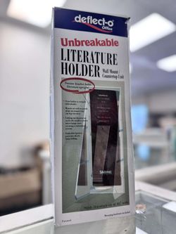 Deflect-o 55601 Stand Tall Pocket, 4-9/16"W x 2-3/4"D x 11-3/4"H, Clear