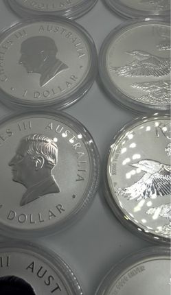 Australian 1oz Silver Kookaburra Coins lot of 8