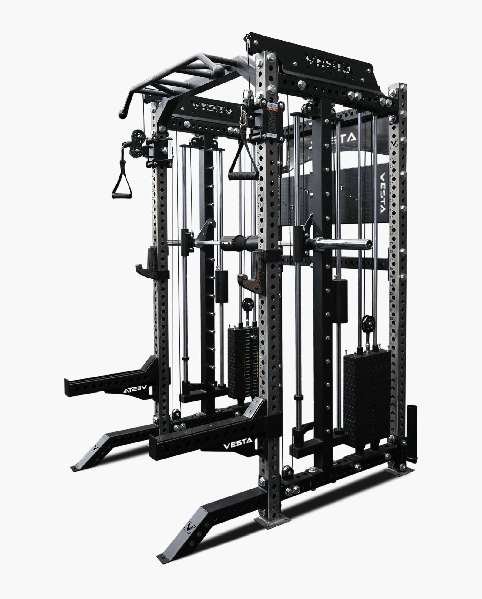 BLACK FRIDAY - Vesta 3in1 -2in1 - Squat Rack Power Cage Functional Trainer with Smith Machine Option 