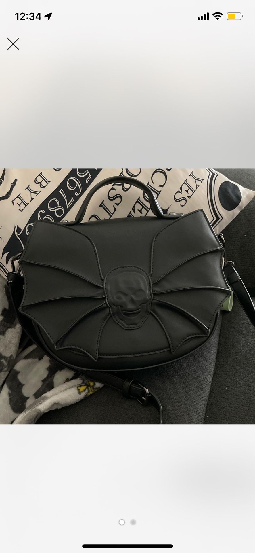 Black Skull Crossbody