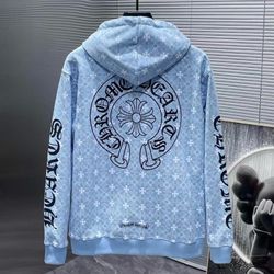 Blue Chorme Heart Hoodie 