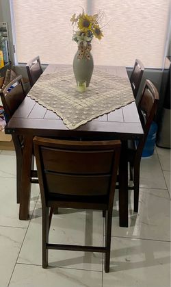 Dining room table for six