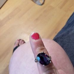 Purple Diamond Ring