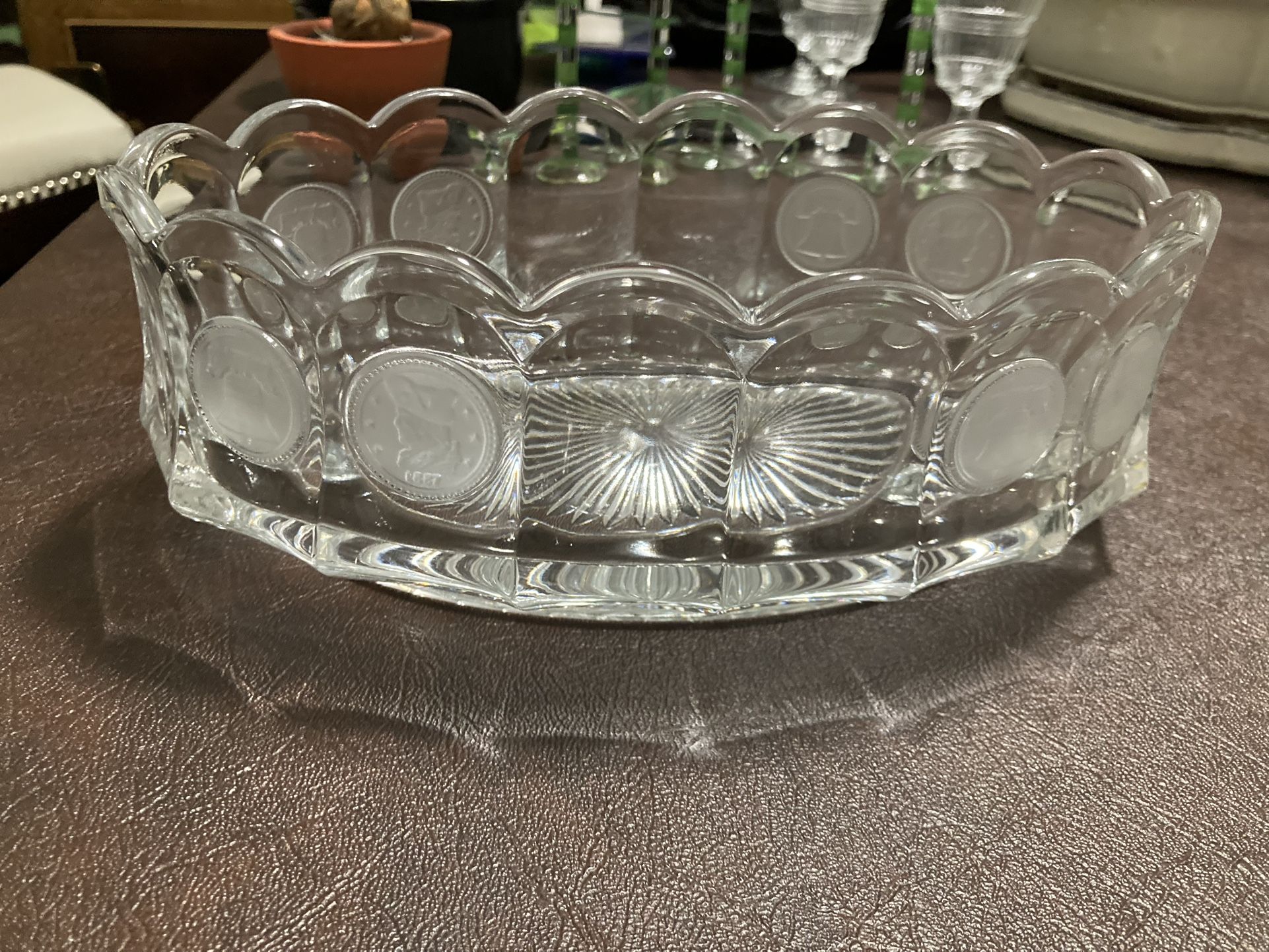 Fostoria Glass Coin Bowl