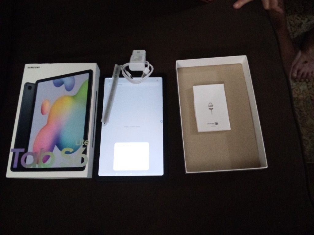 Brand New Samsung Lite Tab S6. Only opened For Pictures