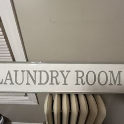 Metal Laundry Room Sign