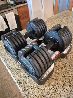 Adjustable Dumbells pair 50lbs each