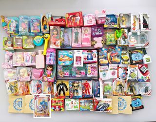 70 + lot of Mini Brands Zuru toys Care Bears Build a Bear etc.