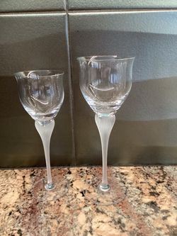 Crystal wine glasses