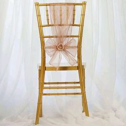 250 Rose Gold Chair Sashes
