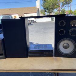 Bar And Stereo System With Speakers 