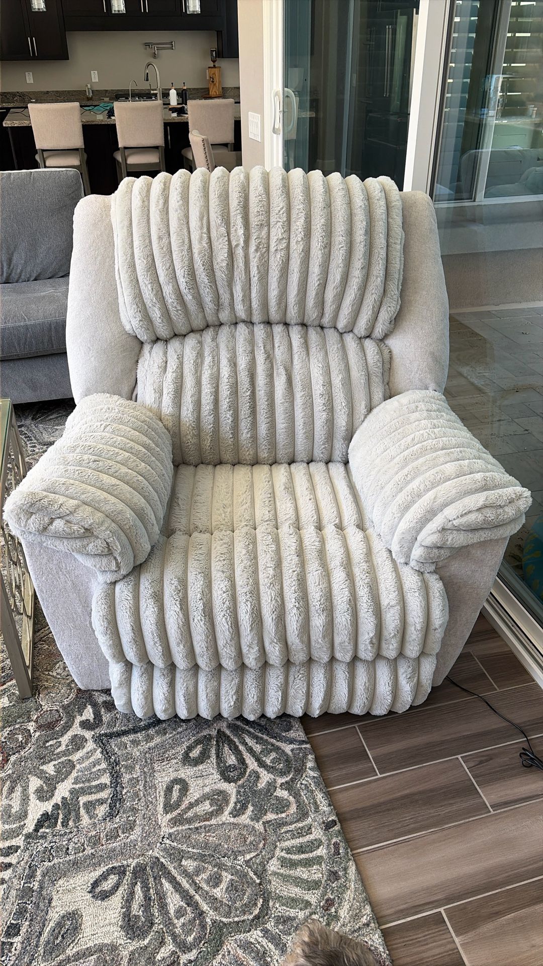 Shaggy Power Zero Gravity Recliner