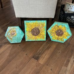 Sunflower Acrylic Paintings -3