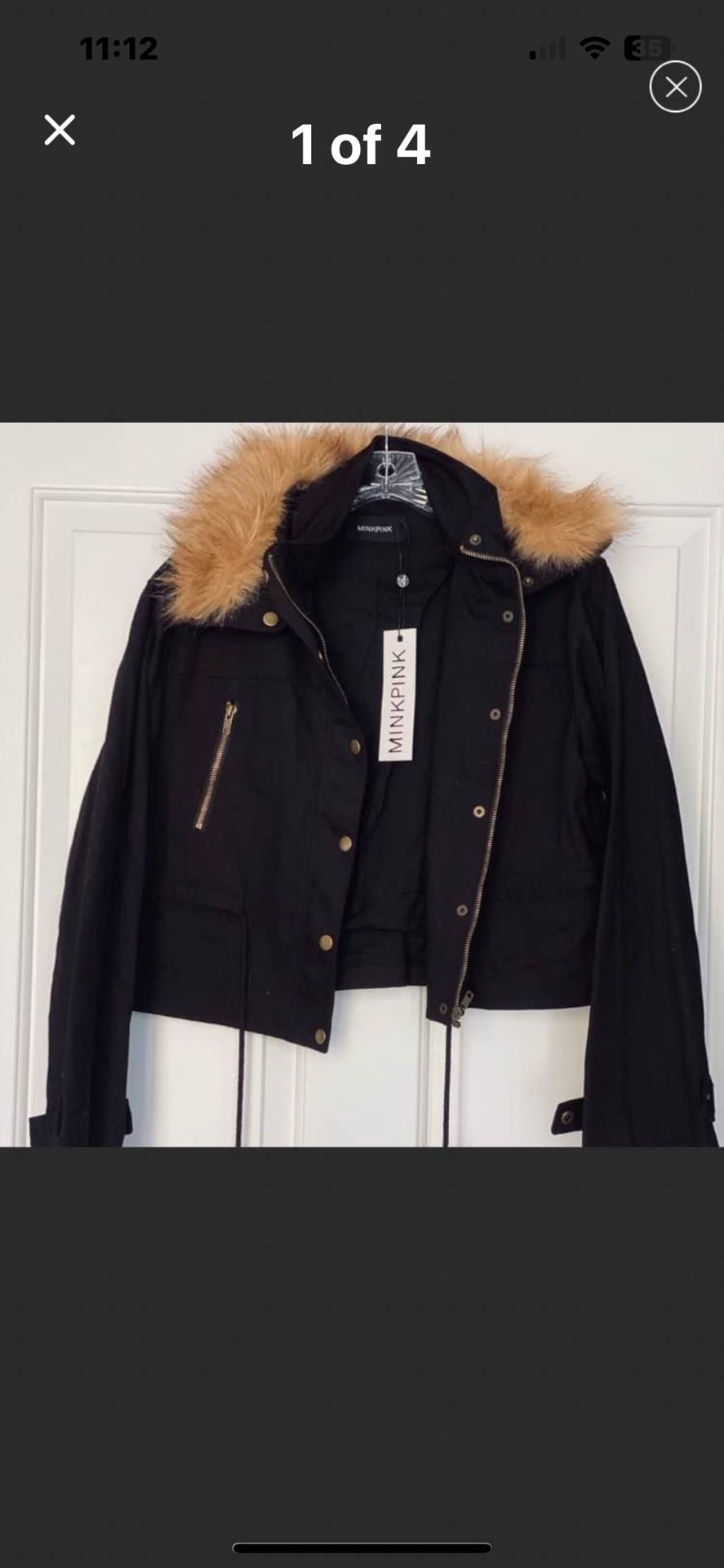 New mink pink women’s cropped jacket