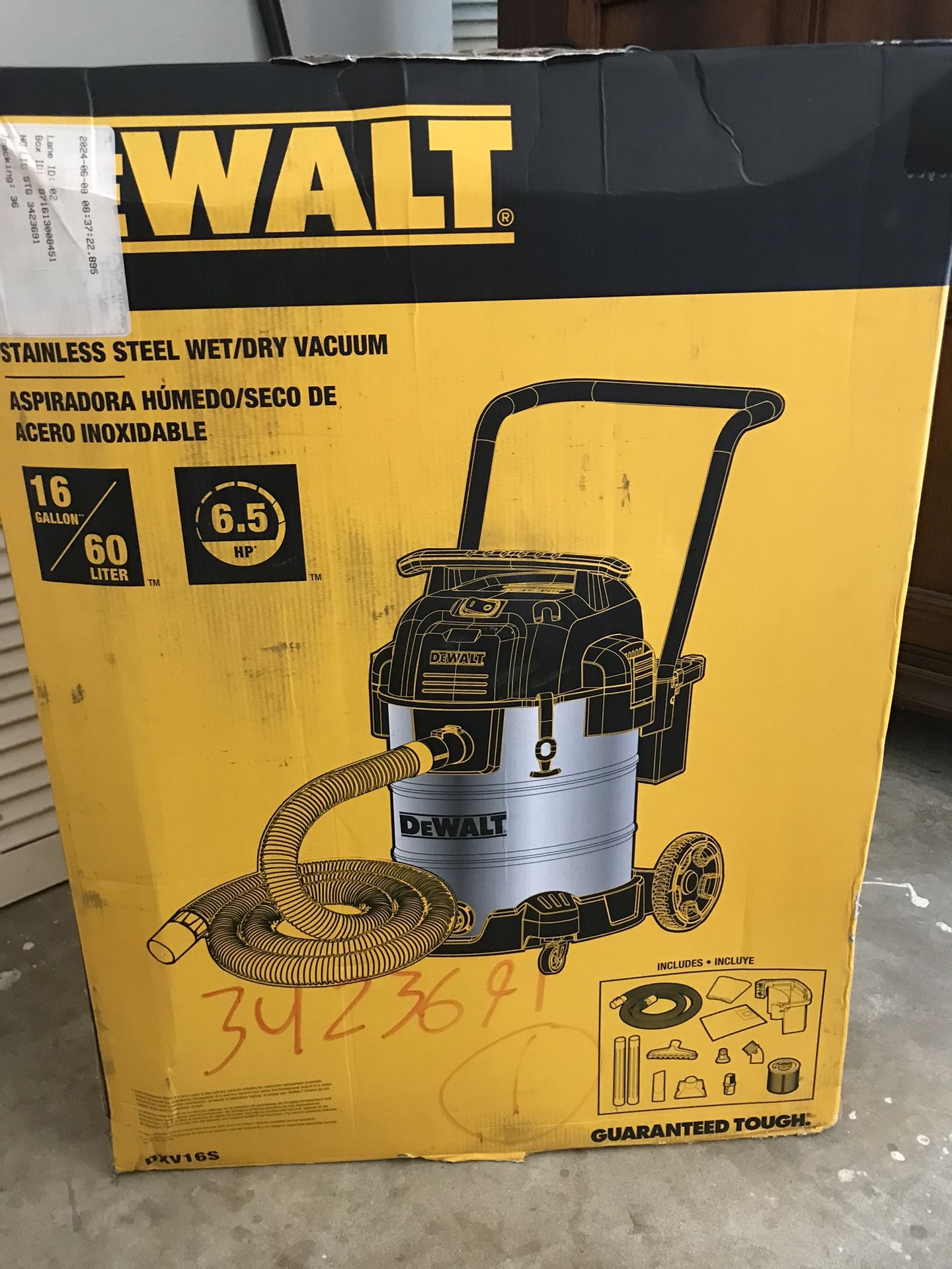 Brand New Dewalt Wet Dry Vacuum
