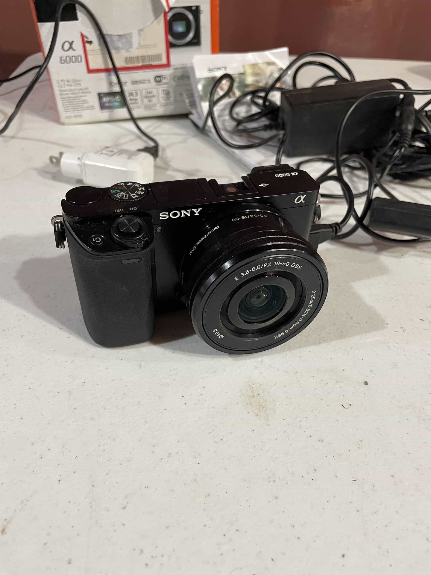 $300 Sony A6000 Digital Camera w Lens, Memory Card, & External Power Supply EXCELLENT