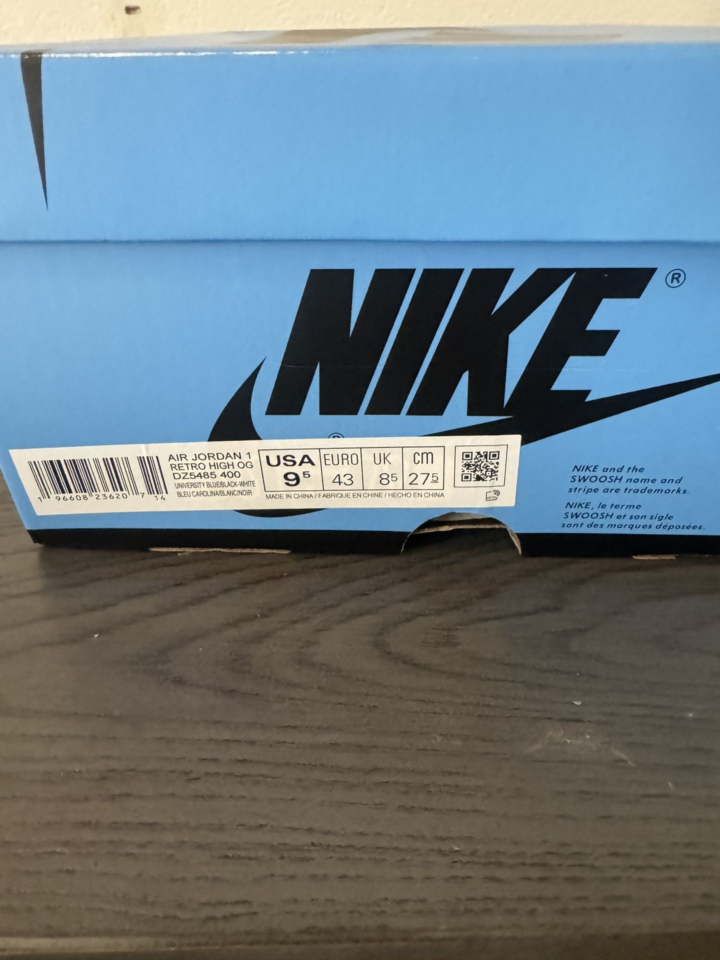 Jordan 1 Unc Toe
