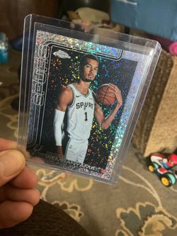 Wembanyama Topps chrome update image variation speckle ssp
