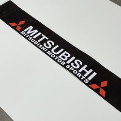 MITSUBISHI Vinyl Car Windshield Decal Banner Automotive Wrap 