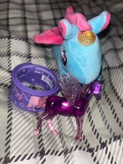 Unicorn Toy Set with Plush, Figure, bracelet