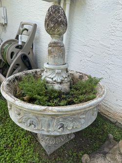 Concrete fountain