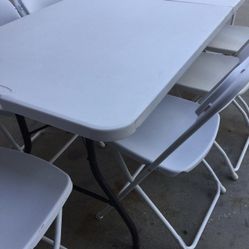 Rent of chairs and tables
