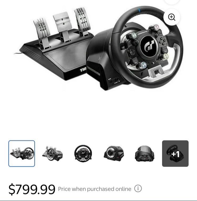 Thrustmaster TGT2 Force-feedback wheel+pedals Barely Used