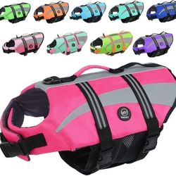 Life Vests for Dogs, Lightweight Dog Life Preserver for Swimming, Boat (X-Large)