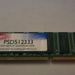 Patriot desktop ram ddr 512mb stick