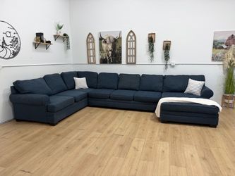 Blue Sectional Couch Free Delivery