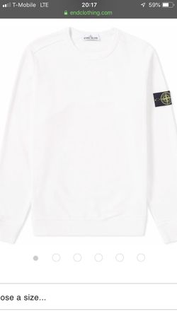 Stone island white sweater