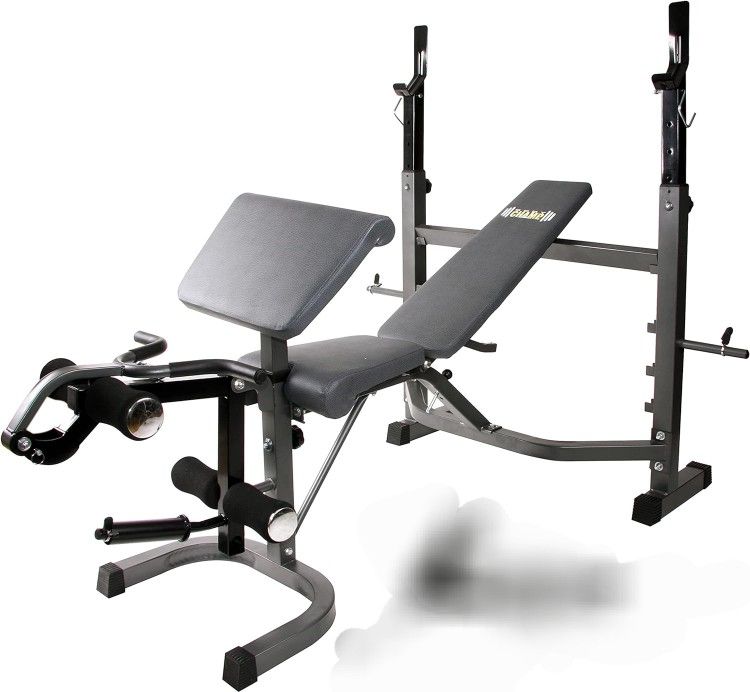 Weight Bench And Weights 