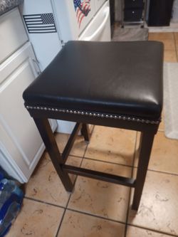 LEATHER STOOL
