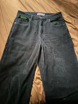 JNCO Wide Leg Black Corduroy Pants
