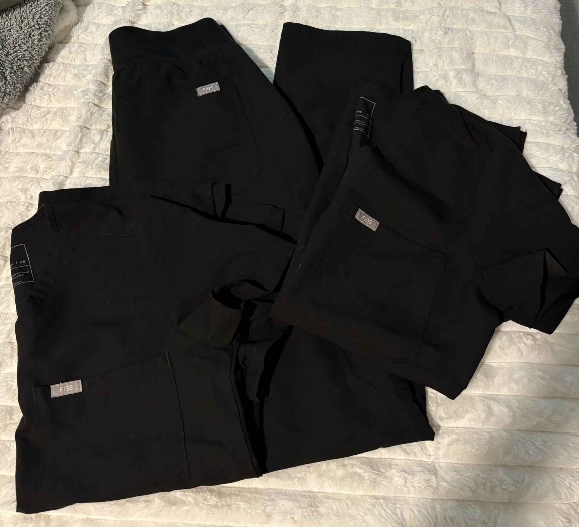 Figs Scrub set - Black