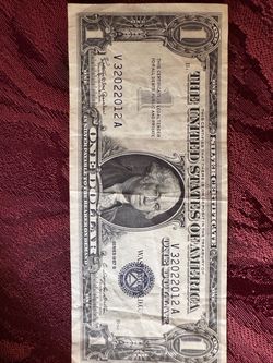 1957B One dollar bill series