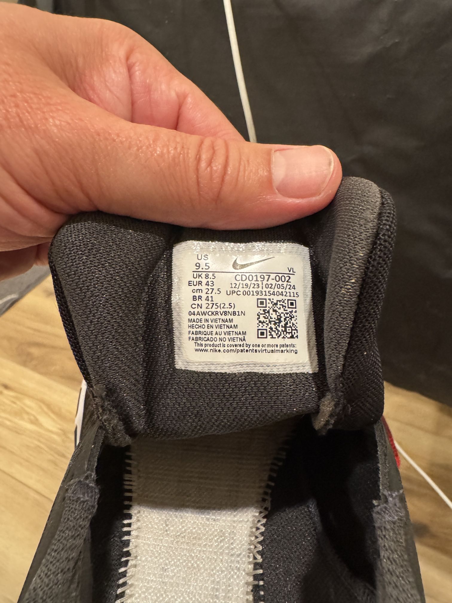 Nike Flex Control 4 Training Shoes – Size US 9.5 – CD0197-002 – Black/Grey Gym Sneaker