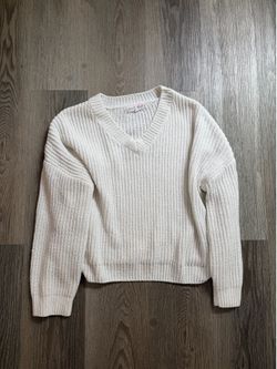 White Knitted Sweater