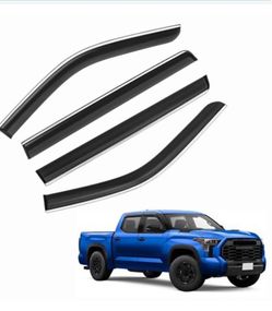 Window rain guards for tundra