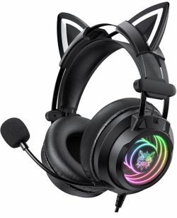 Gaming headset with microphone