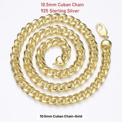 😍 10.5mm Cuban Chain 925 Sterling Silver 😍