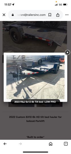 6 X 12 Heavy Duty All Steel Diamond Plated Utility Trailer 