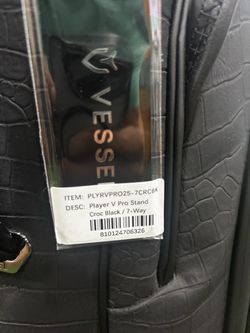 Vessel Pro Player V stand bag. New!