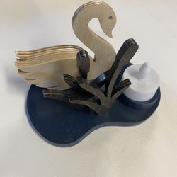 Swan Tea Light Candle Stand