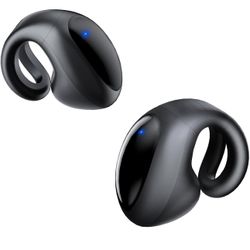 Open Ear Earbuds Lightweight Comfort Clip Wireless Earbuds Sweat Resistant Bluetooth Headphones Lightweight Sport Headphones for Workouts and Running 
