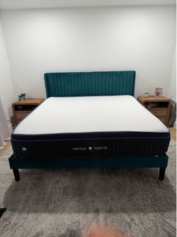 King Headboard with bed frame