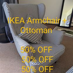 Comfy Armchair & Ottoman